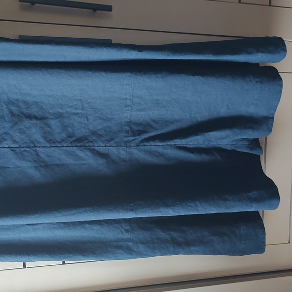 Nordstrom V Neck Linen Blend Midi Dress size XL - Picture 7 of 7